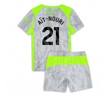 Manchester City Rayan Ait-Nouri #21 Koszulka Trzecia dzieci 2025-26 Krótki Rękaw (+ krótkie spodenki)